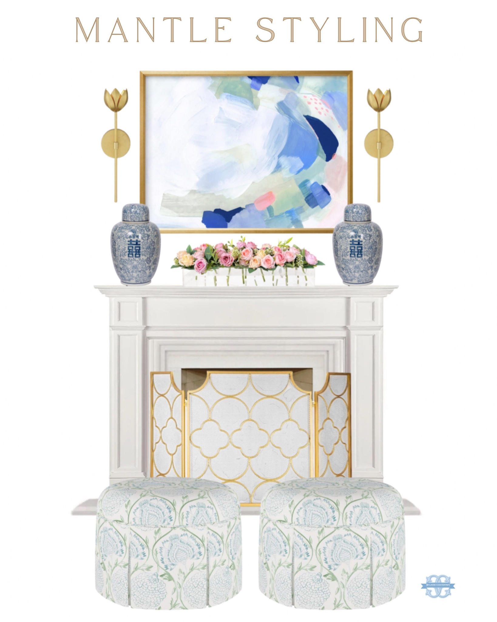 Preppy Chic Mantle Styling!💗

Home Decor, Fireplace, Living Room, Mantle Decor

#LTKhome