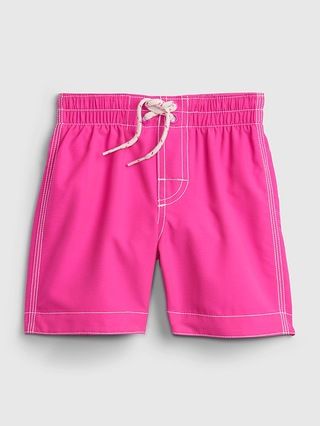 Toddler 100% Recycled Polyester Graphic Swim Trunks | Gap (US)