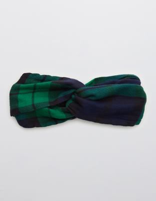 Aerie Flannel Twist Headband | American Eagle Outfitters (US & CA)