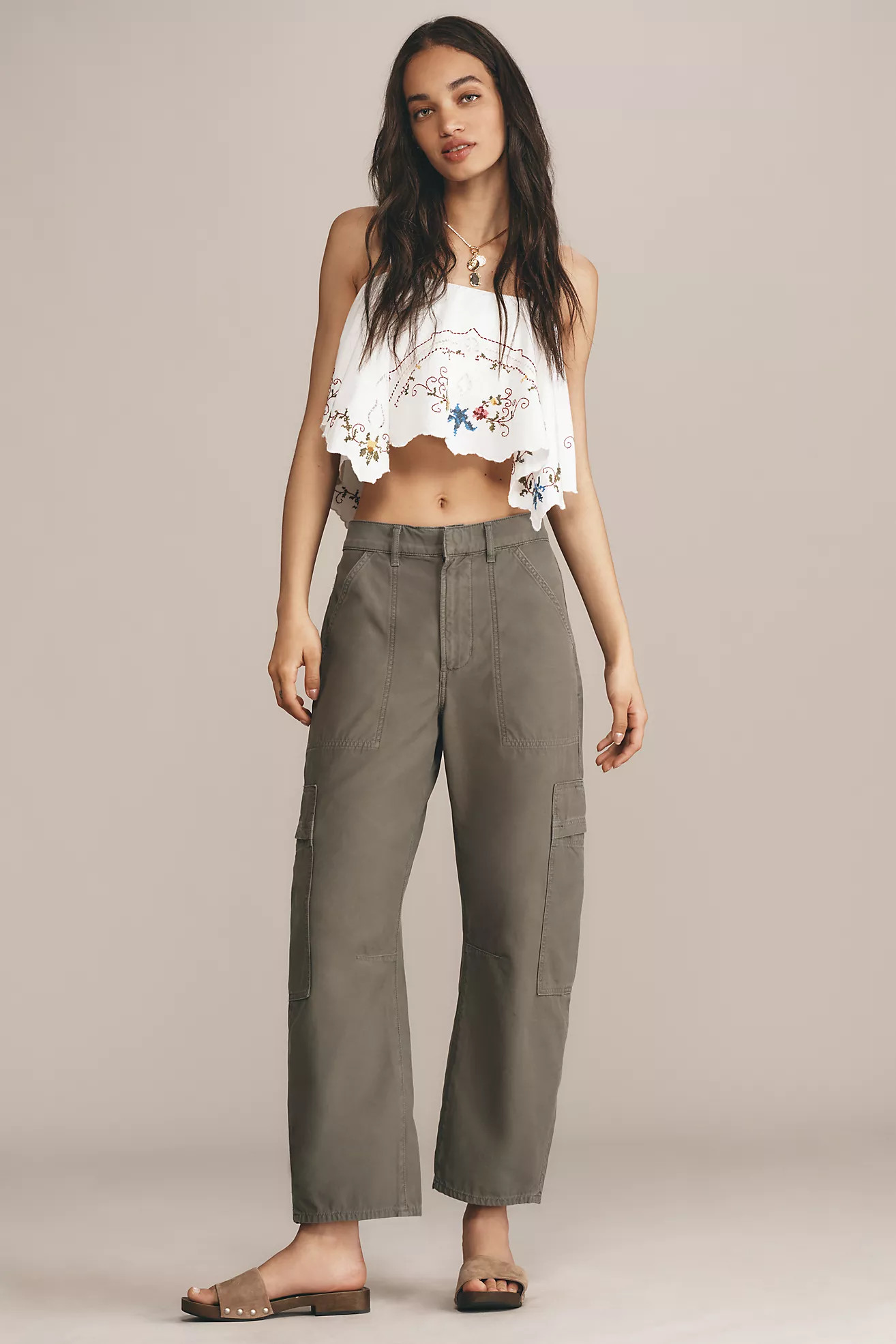 Citizens of Humanity Marcelle Cargo Barrel Pants | Anthropologie (US)