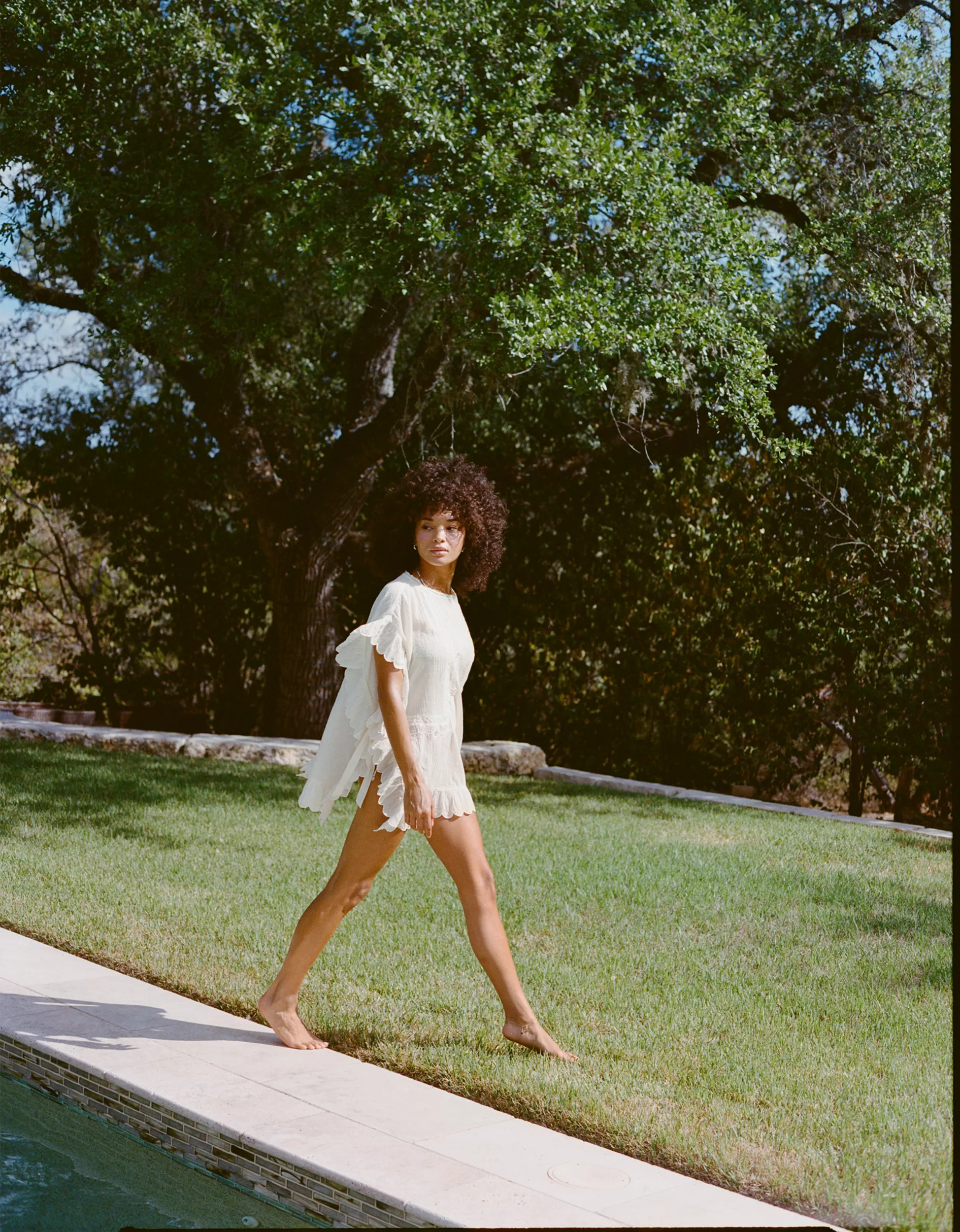 Aerie Embroidered Scalloped Pullover | Aerie