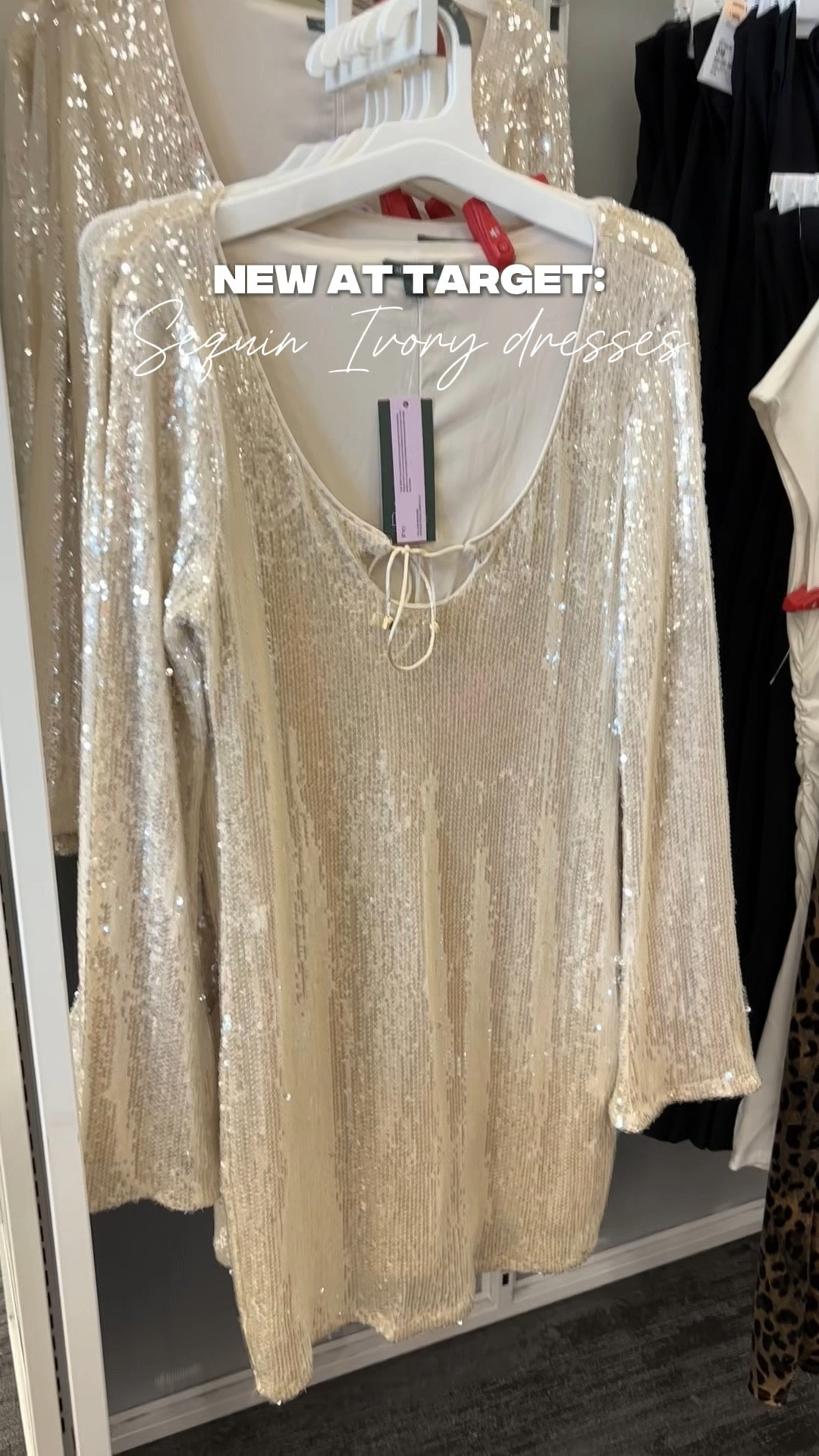 New at target 🎯 Sequin white dresses 😍 

#LTKplussize #LTKstyletip #LTKmidsize