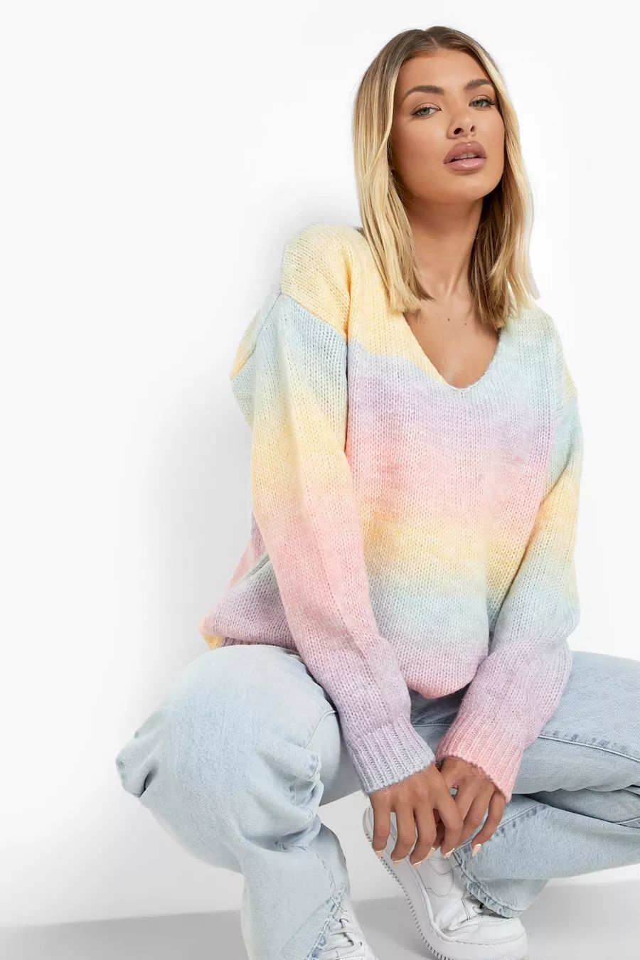 Soft Knit Ombre Sweater | Boohoo.com (US & CA)