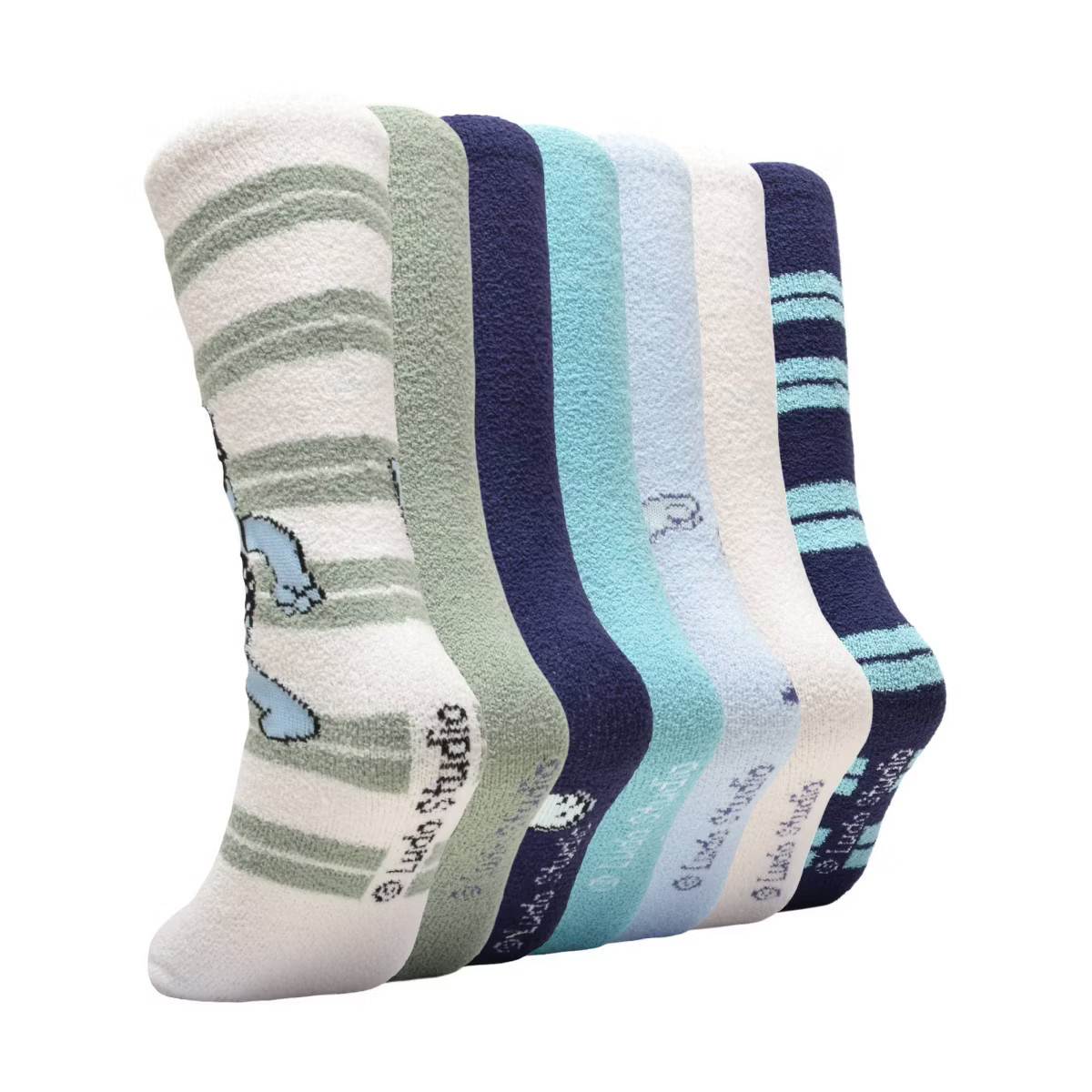 Men's Bluey Cozy Socks - Oatmeal 6-12 | Target