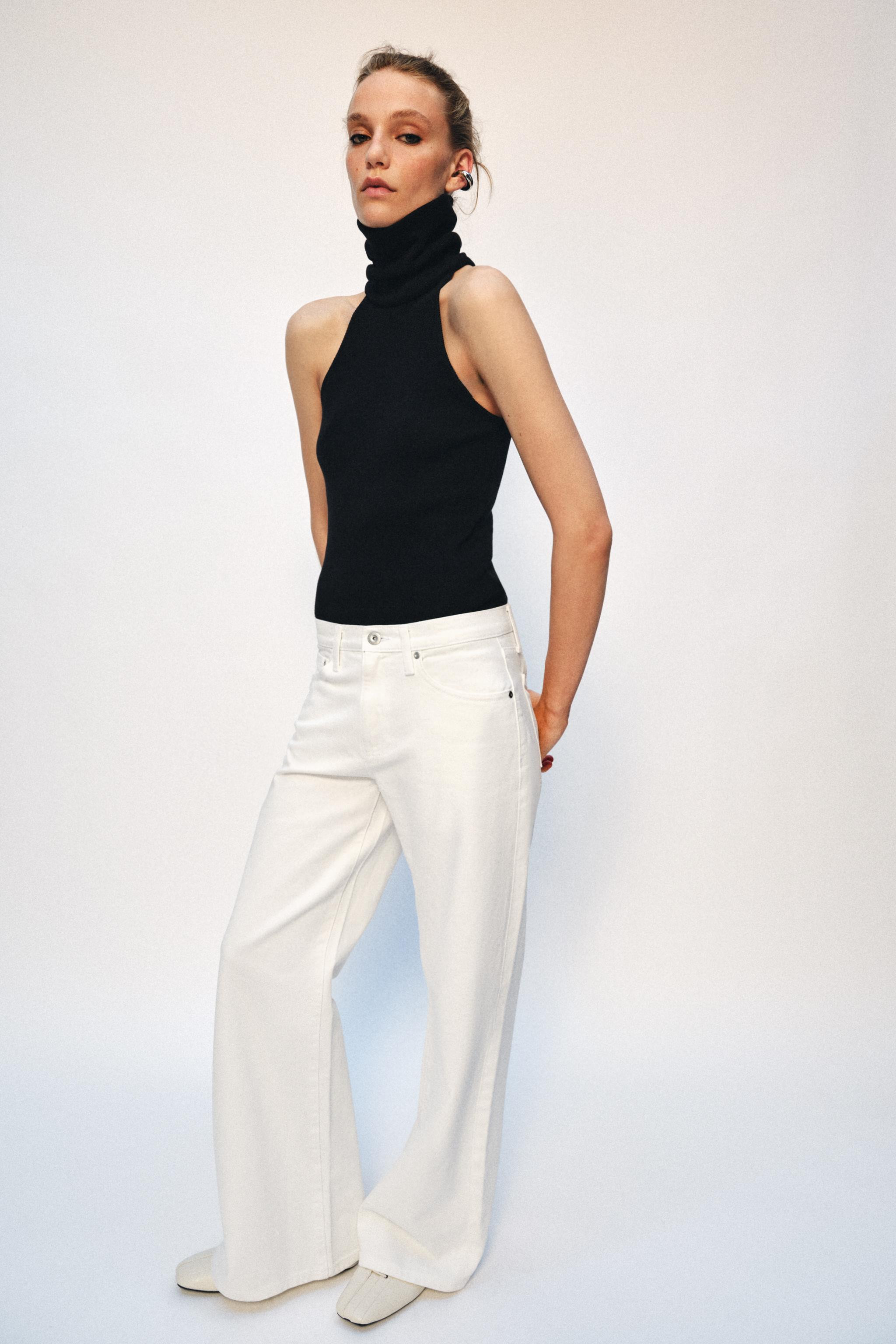 ZW COLLECTION WIDE-LEG HIGH-WAIST JEANS | Zara UK