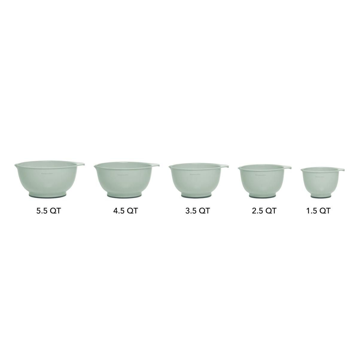 KitchenAid Set of 5 Mixing Bowls - Pistachio - 9755096 | HSN | HSN