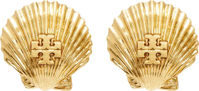 Tory Burch Shell Stud Earrings | Nordstrom | Nordstrom