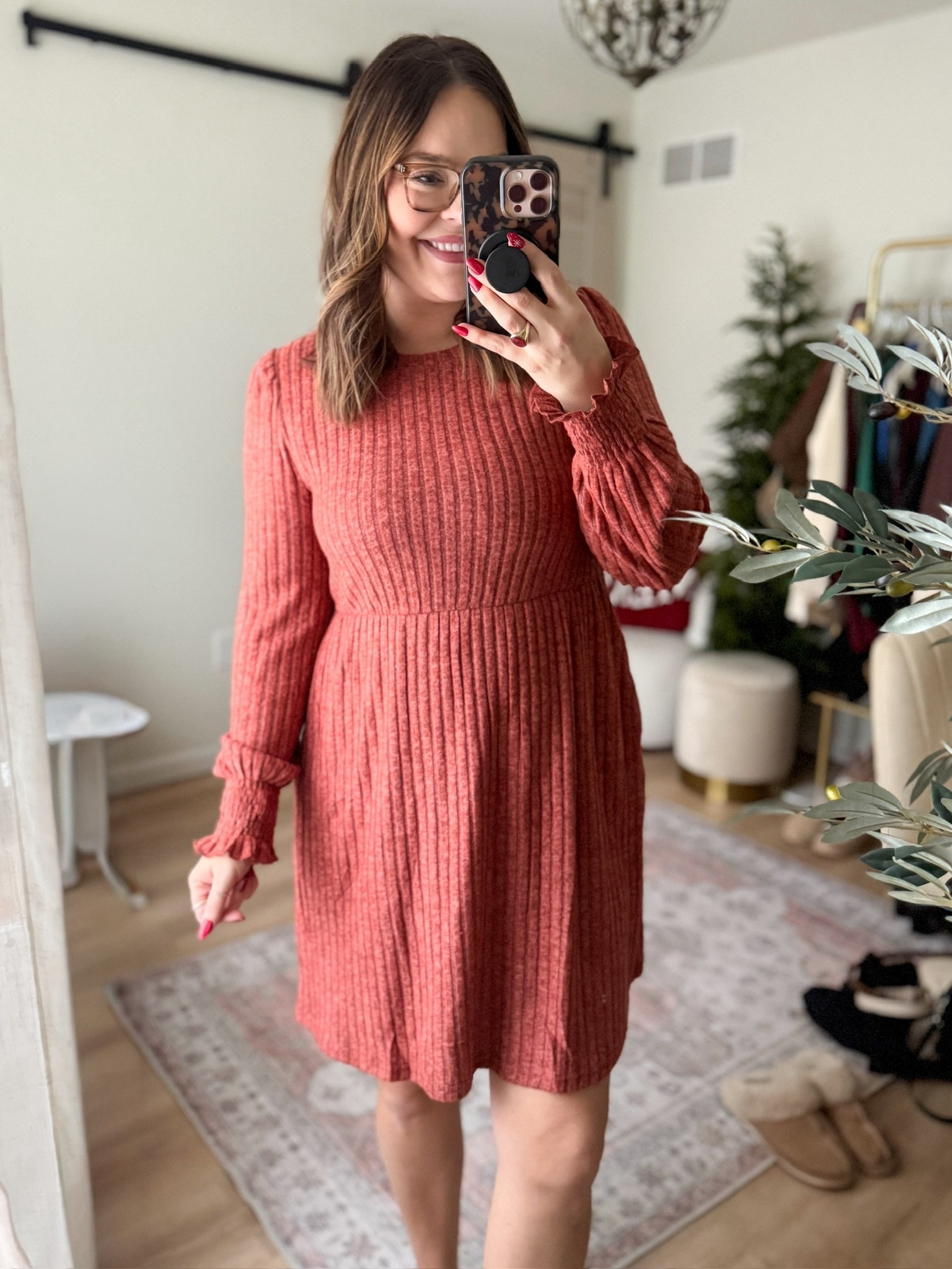 Cozy ribbed sweater for the holidays or a fall or winter look / midsize outfit inspo / wearing size large

#LTKSeasonal #LTKHoliday #LTKMidsize