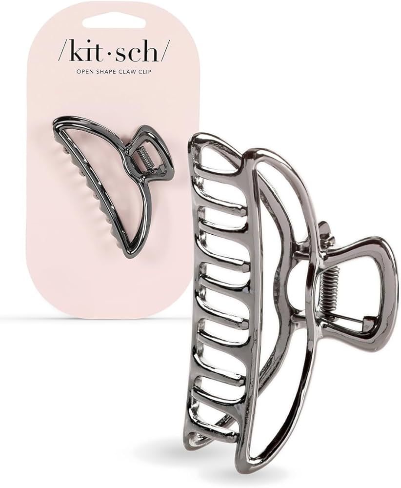 Kitsch Metal Claw Clips - Large Claw Clips for Thick Hair, Metal Hair Clips for Women, Metal Clip... | Amazon (US)