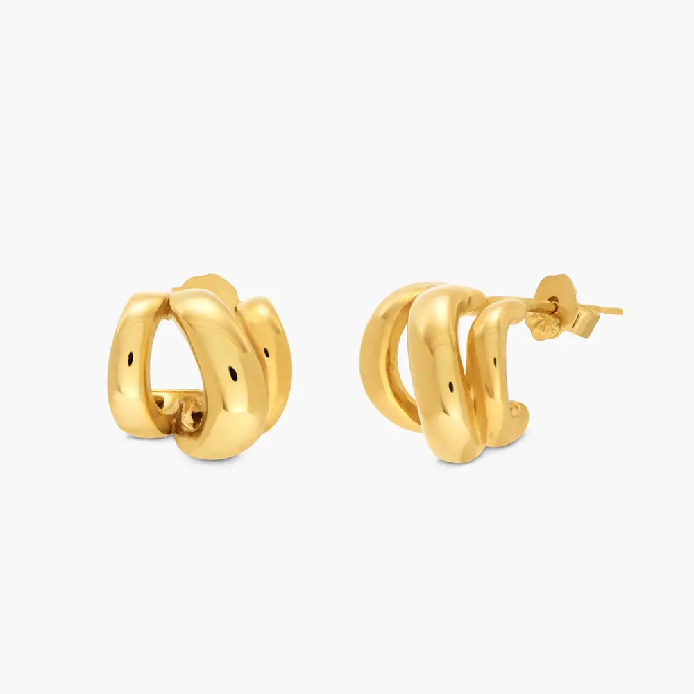 Small Billow Earrings - Gold Vermeil | Oak & Luna (US)