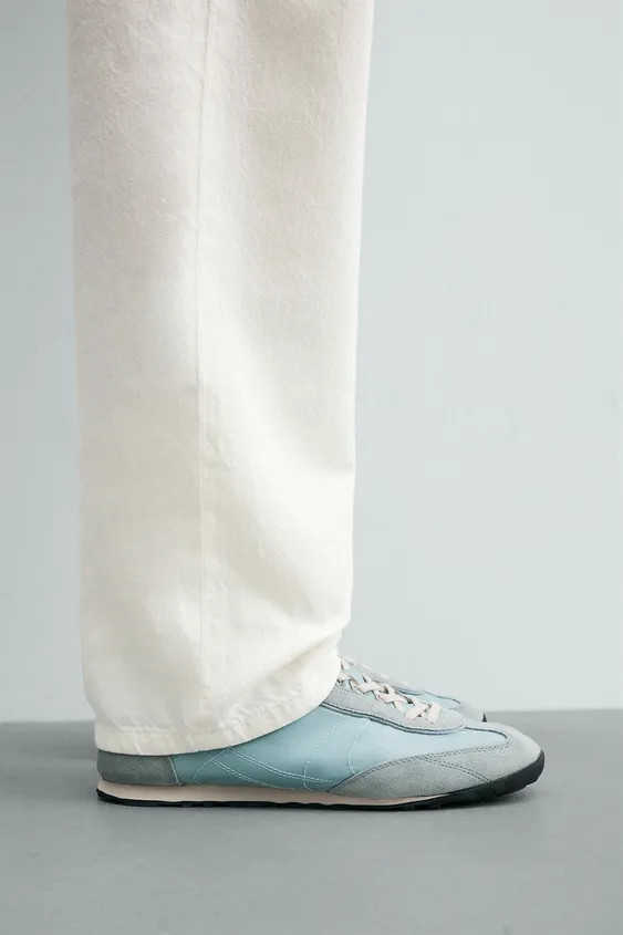 LEATHER SNEAKERS | Zara US