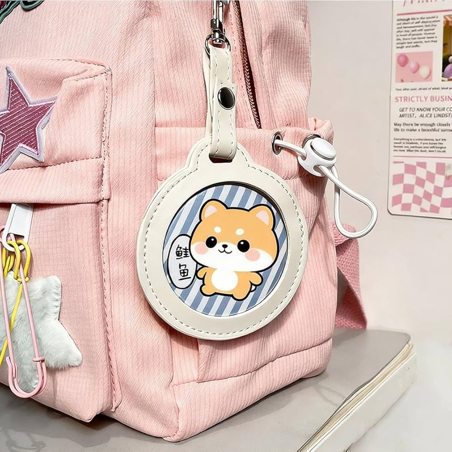 Amazon.com: Round Button Pins Badge Holder,Colors PU Leather Bag Badge Holder,Portable Clear Butt... | Amazon (US)