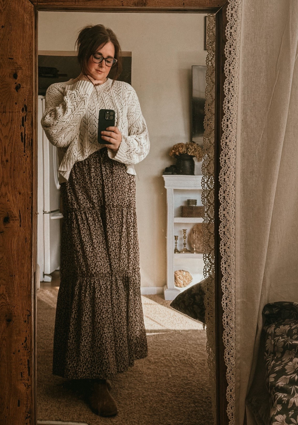 Winter thrifting OOTD