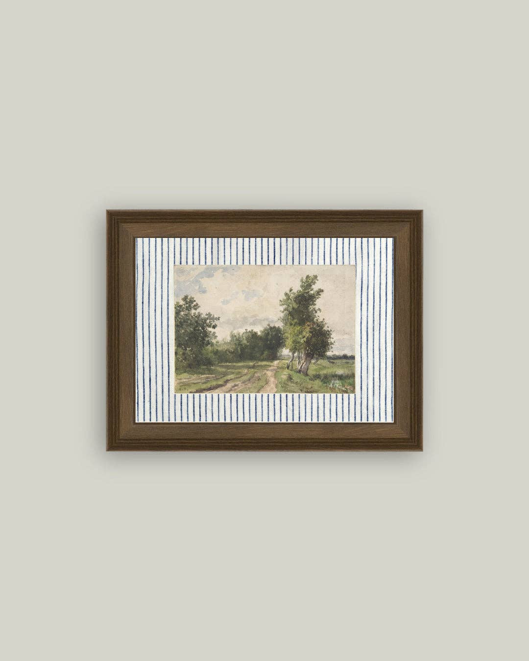 Provence Landscape Framed Antique Art: 16x12 | Eco Chic Home