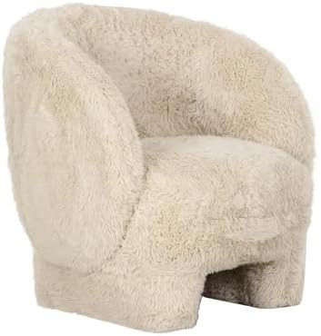 Tov Furniture Kiki Natural Vegan Shearling Accent Chair | Amazon (US)