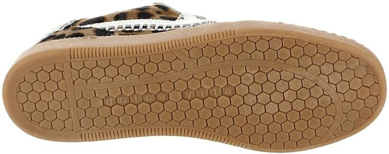 Dolce Vita Women's Notice Stitch Sneaker, DK Leopard Calf Hair, 8 | Amazon (US)