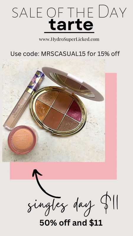Family Photos perfection with items from Tarte’s sale now. Single sale means $11 and 50% off on best sellers like maneater eyeliner and mascara, pencil & tinted gel pencil and my fav lip therapy lip mask. From $20 down to $11 today. Non-promo items can be 15% off with promo code: MRSCASUAL15
I also linked a glam rhinestone eyelash with liner duo because FANCY! Free gift with purchase is the delux shape tape stay spray vegan setting spray for orders over $50.

#LTKCyberWeek #LTKHolidaySale #LTKsalealert