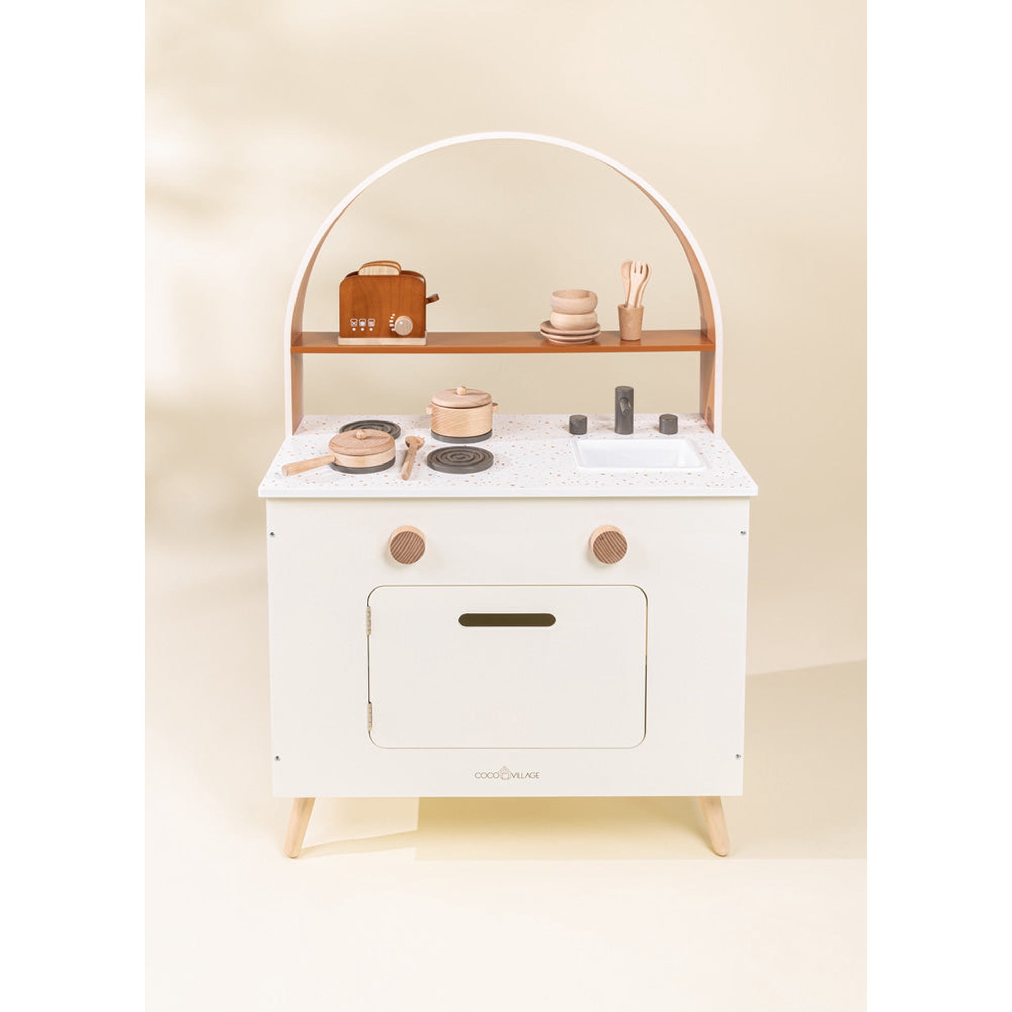 Coco Village Wooden Kitchen Toy Pretend Playset For Children | Walmart (CA)