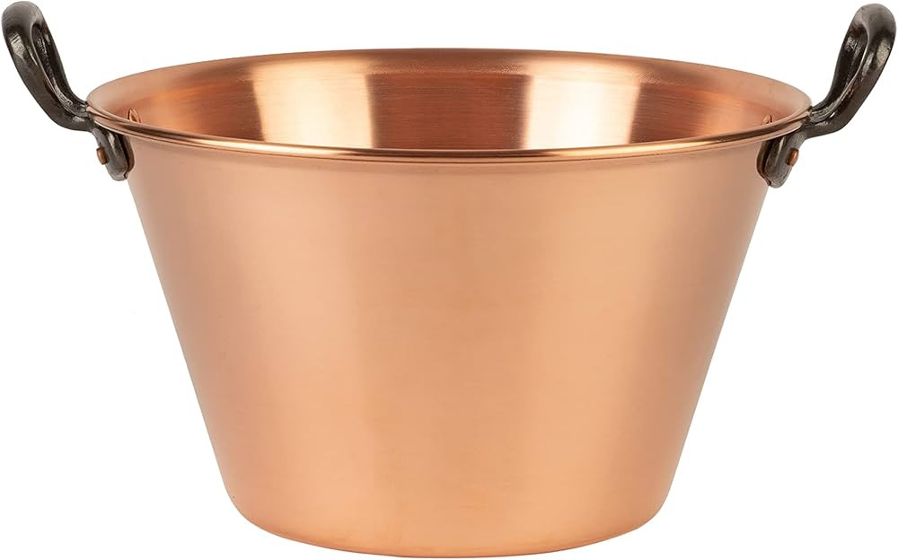 Cuisine Romefort | copper jam pot 10.2 in, 4.2 qt capacity | cast iron handles | traditional copp... | Amazon (US)