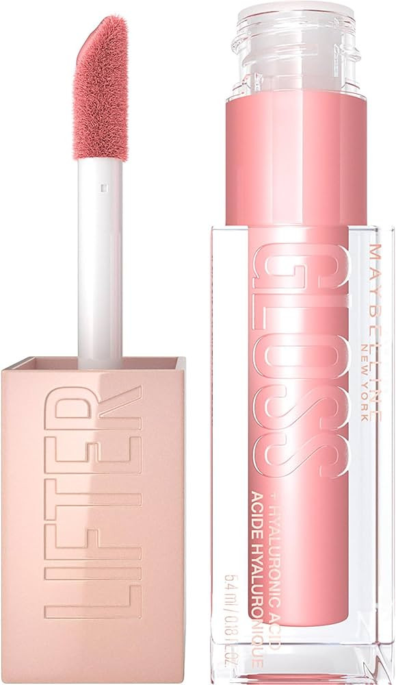 Maybelline Lifter Gloss Lip Gloss, Hydrating & High Shine - Reef (Peachy Neutral) | Amazon (US)