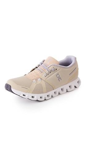 On Women's Cloud 5 Sneakers, Haze | Sand, Tan, Off White, 5.5 Medium US | Amazon (US)
