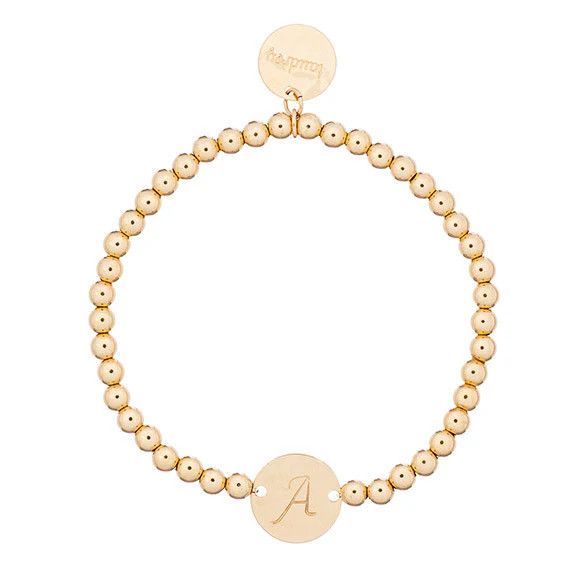 Gold Coin Beaded Bracelet | Taudrey