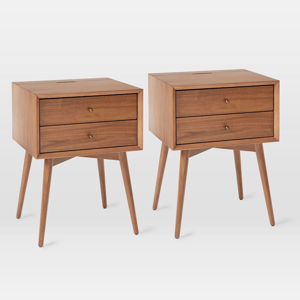 Mid-Century Closed Nightstand (18"&ndash;25") | West Elm (US)