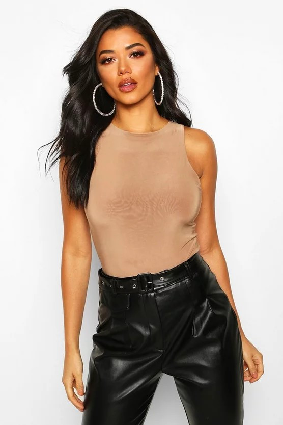 Double Slinky Bodysuit | Boohoo.com (UK & IE)