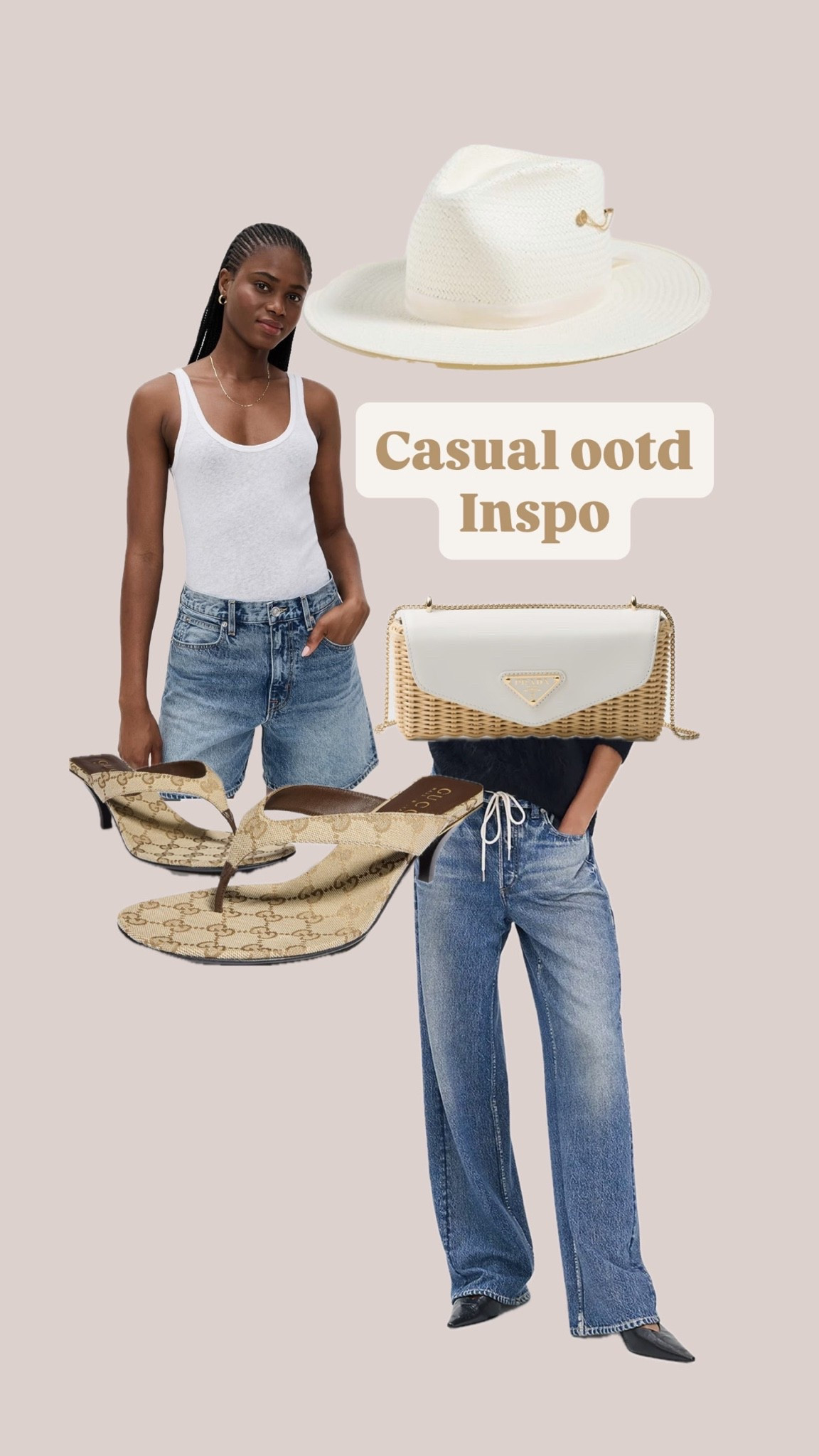 Casual ootd
Basics
Trending
Summer ootd
Gucci shoes
Prada raffia bag

#LTKsummer #LTKshoes #LTKstyletip