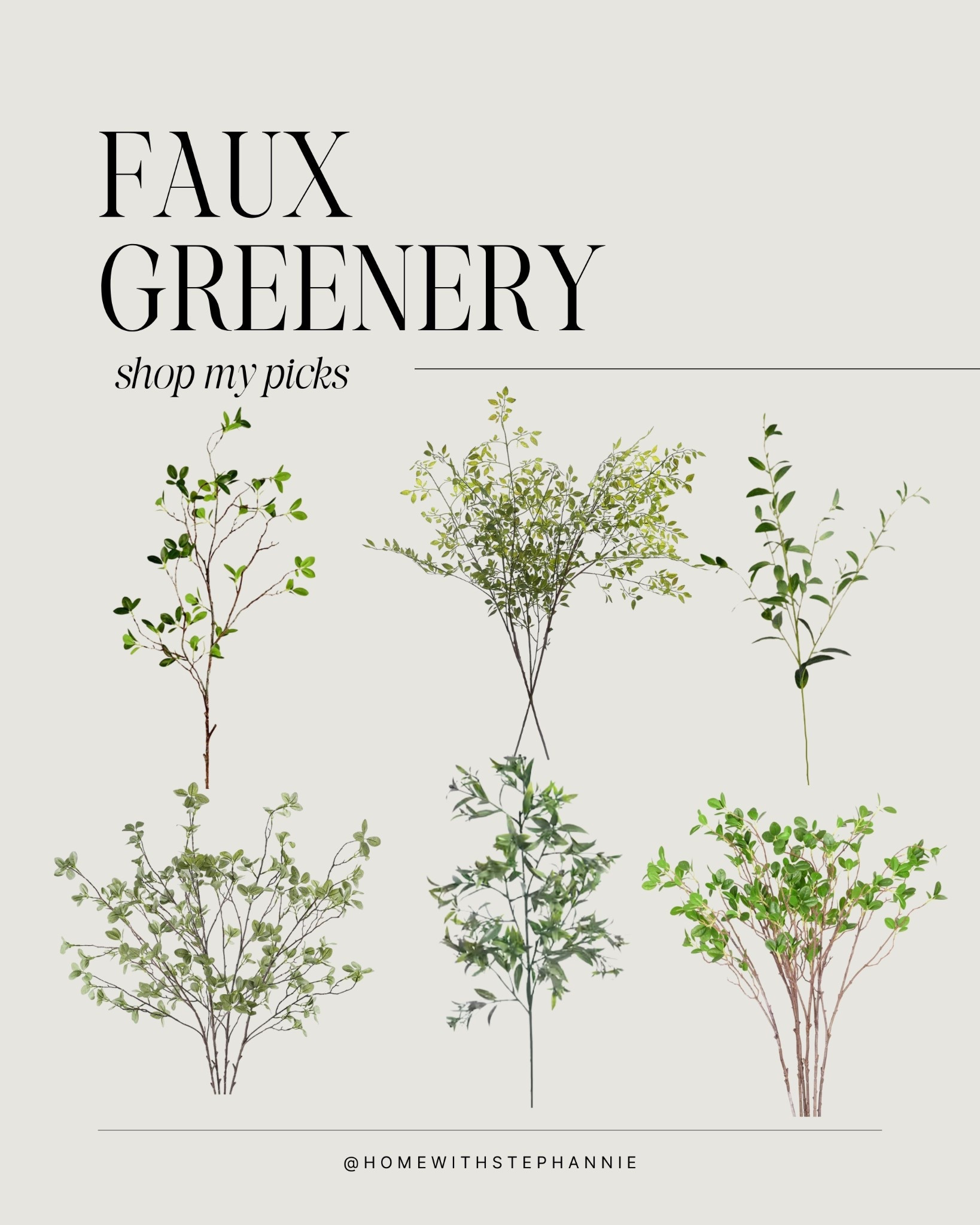 faux greenery stems 

#fauxstems #amazonhome #wayfair  #michaels #fauxgreenery #stems

#LTKSeasonal #LTKHome