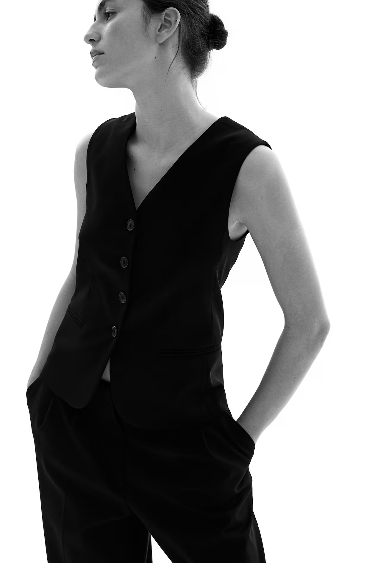 Suit waistcoat - Black - Ladies | H&M US | H&M (US + CA)