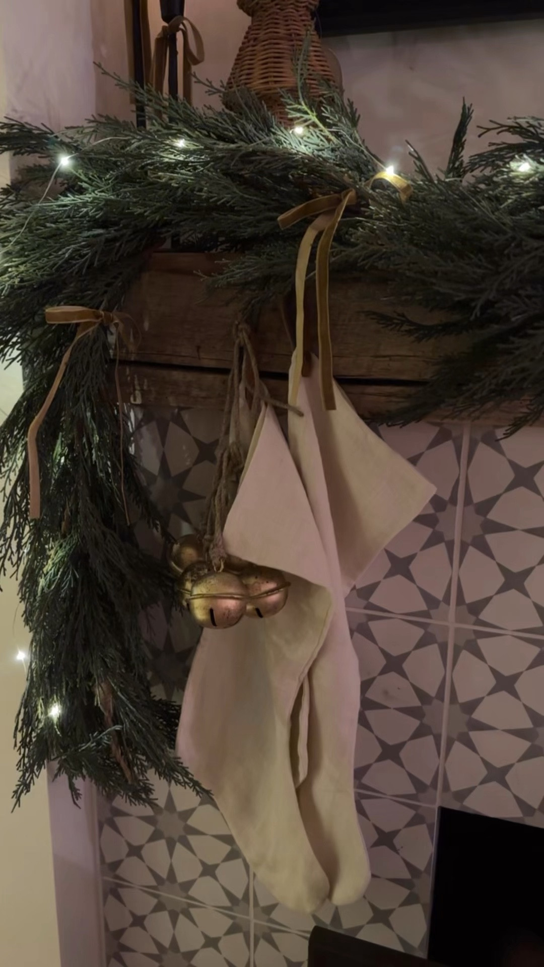 Little rattan Christmas trees from last year were restocked in a darker shade. 

#LTKHome #LTKHoliday