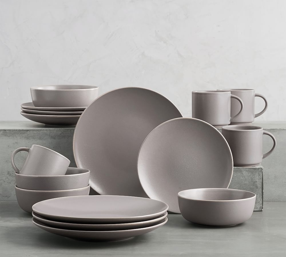 Mason Stoneware Dinnerware Set - Matte | Pottery Barn (US)