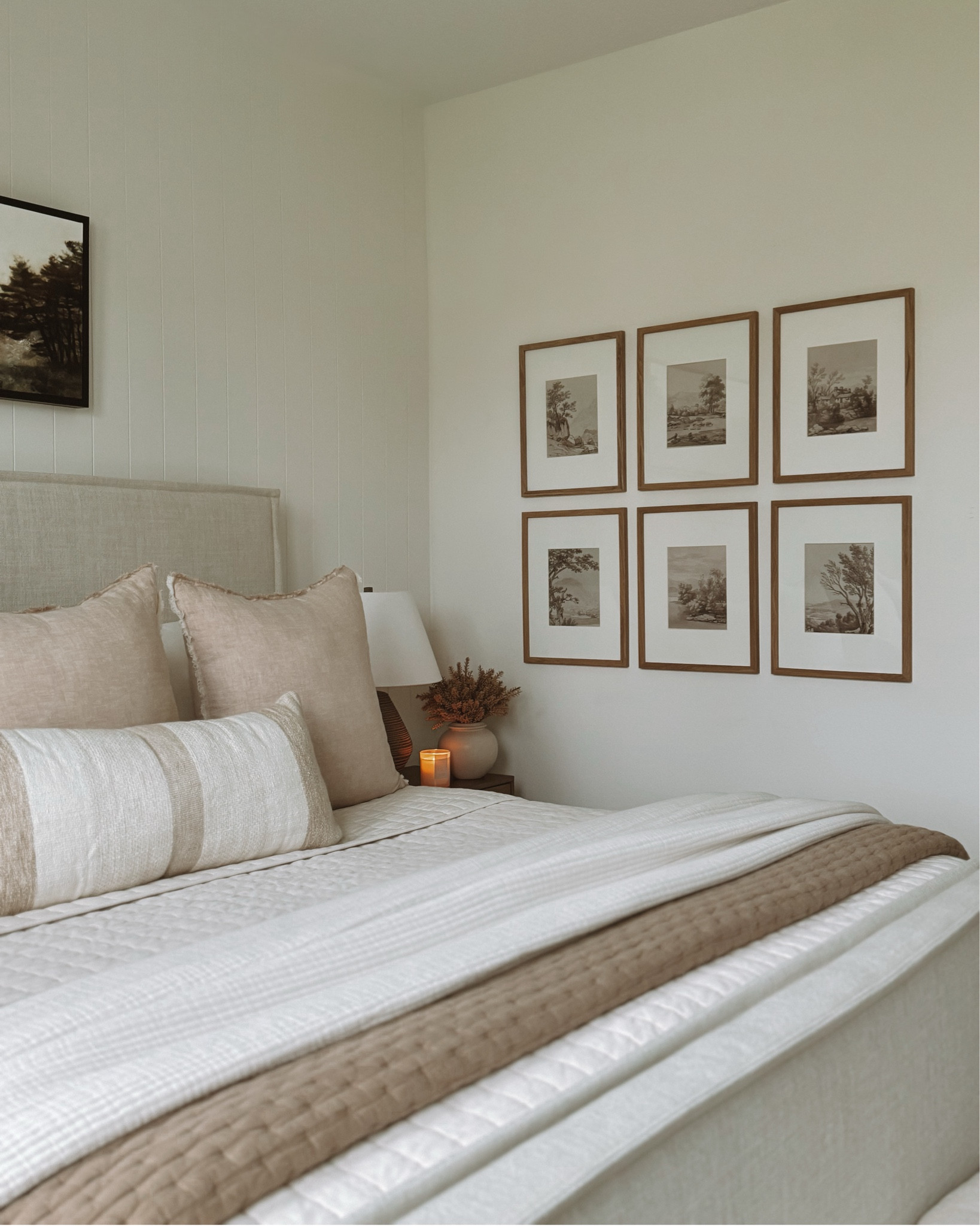 If you have a large blank wall and not sure how to decorate it, a grid gallery wall is always a great idea. We recently added this one in the primary bedroom and loving how it turned out. We used inexpensive art prints from Etsy and wood wall frames from Target. You can find everything on my LTK. 🫶🏽 


#LTKHome