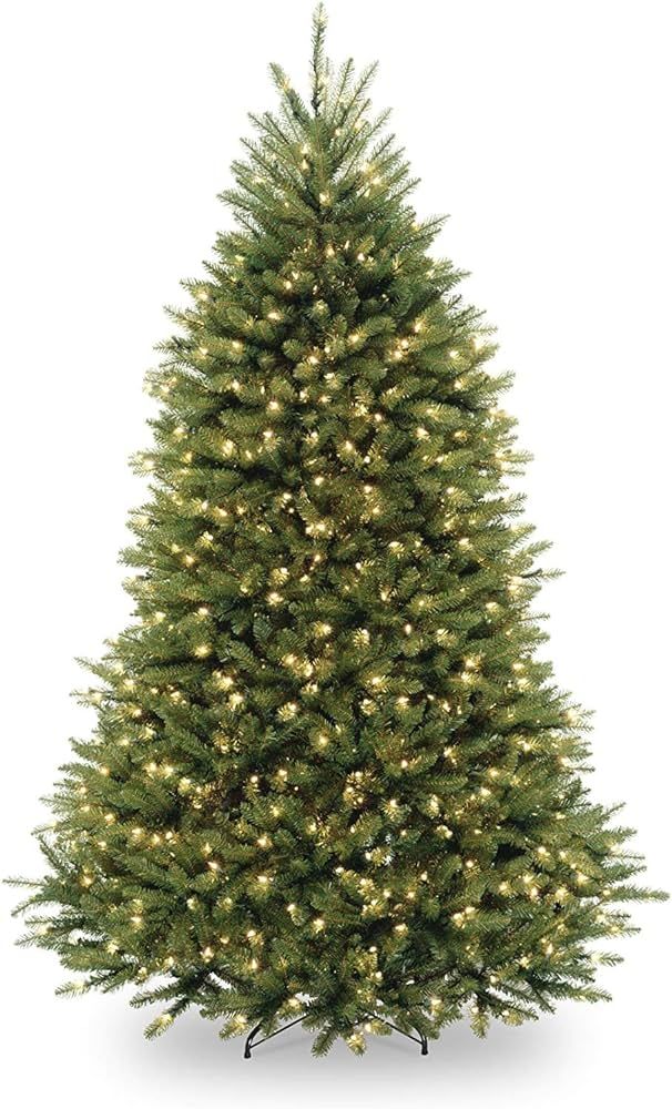 National Tree Company Pre-Lit Artificial Full Christmas Tree, Green, Dunhill Fir, White Lights, Incl | Amazon (US)