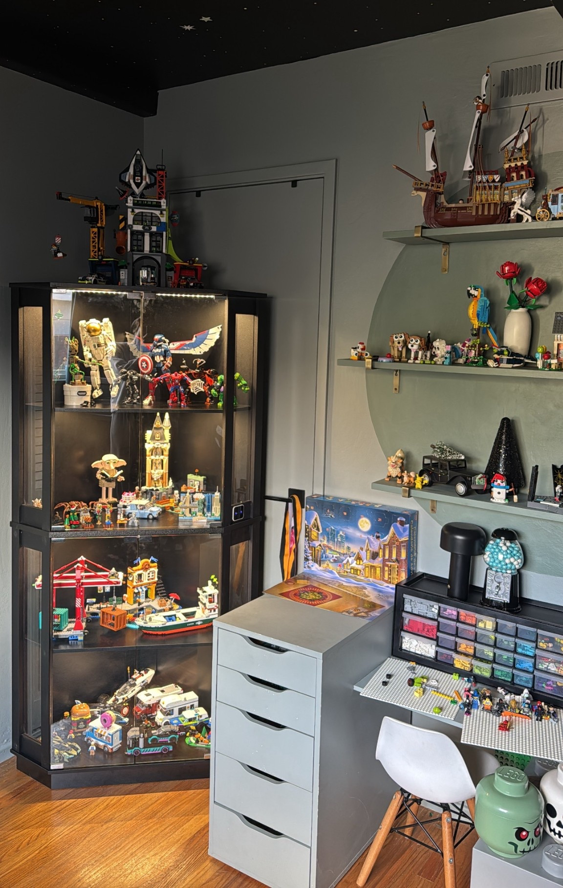 This cabinet is awesome if you need a lego display. The boys’ shelves were overflowing, so we decided to get this. It’s motion activated, so it only turns on when they’re in the room. It has three light settings. (And yes it’s in front of a door. We don’t use this door and I would eventually like to seal it off). I also linked a few other fun Lego inspired items that would be fun to add to a kid’s room. 

#LTKKids #LTKCyberWeek #LTKGiftGuide