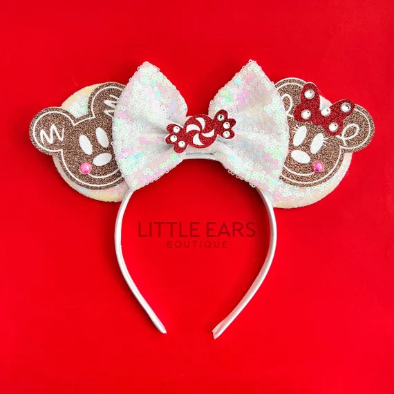 Gingerbread Mickey Ears Christmas Disney Ears Christmas - Etsy | Etsy (US)