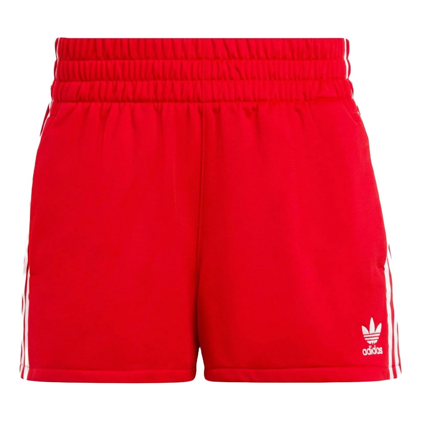 (WMNS) adidas Adicolor 3-Stripes Shorts Asia Sizing 'Red White' IB7427 | KICKS CREW