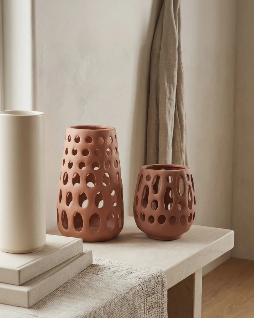 Freya Ceramic Lantern | Tall | MJHome