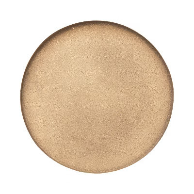 Storied Home Round Decorative Textured Metal Tray, Gold Finish | Target