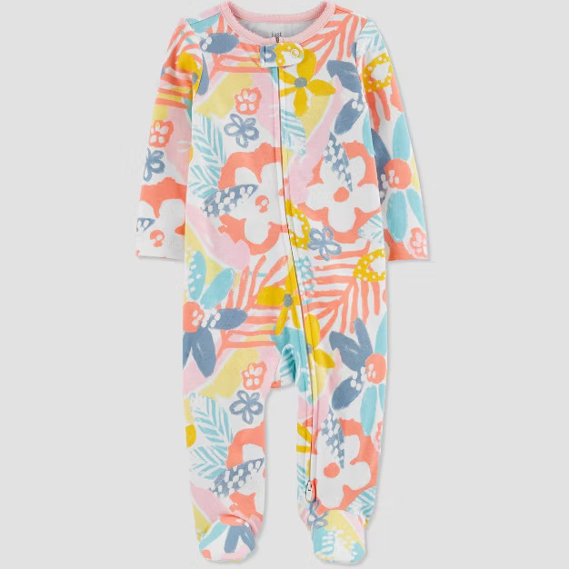 Baby Girls' Tropical Floral Footed Pajama - Just One You® made by carter's | Target