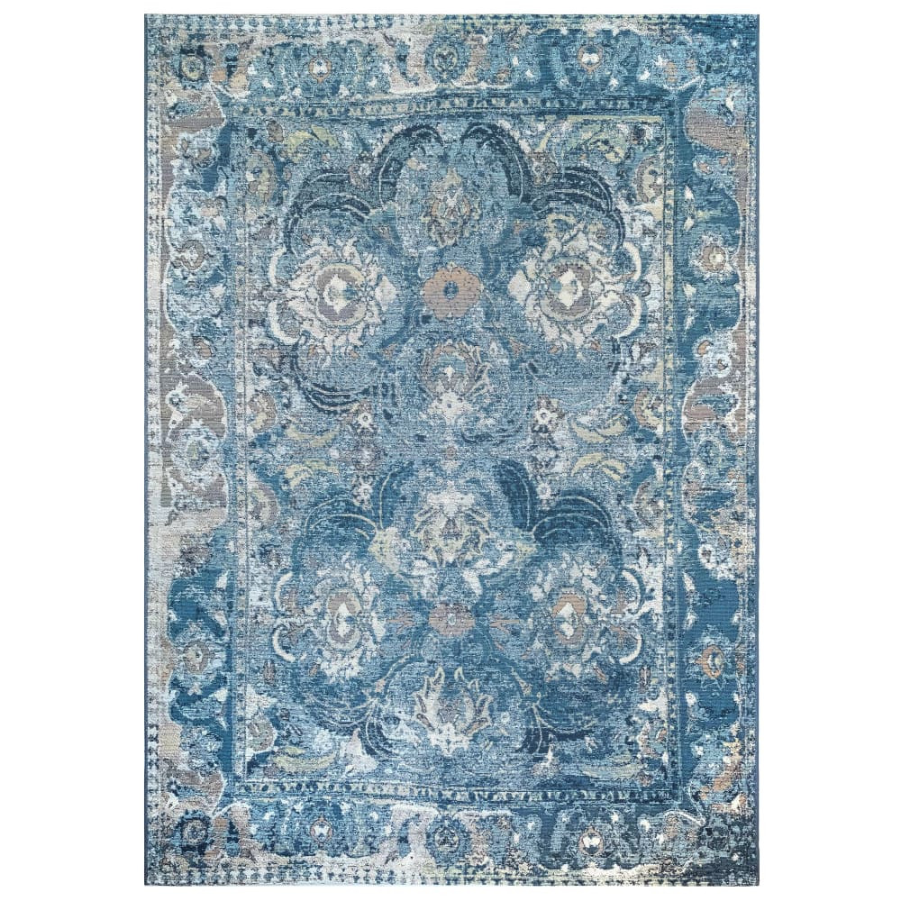 Trans-Ocean Marina Kashan 804403 Blue Area Rug | RugStudio.com
