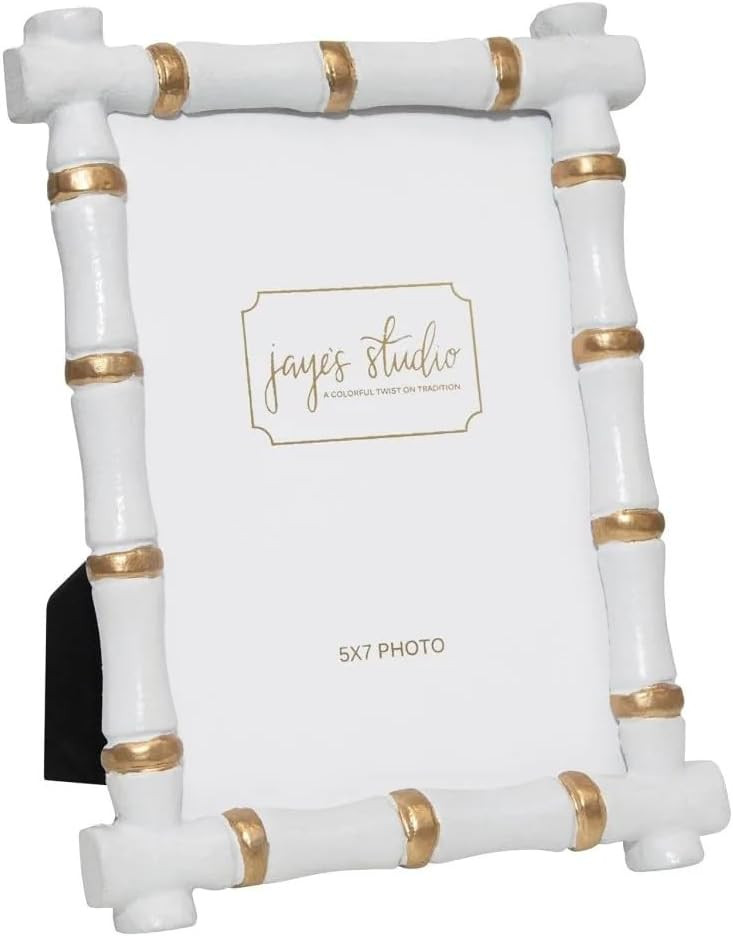 Jaye's Studio Chloe White Rectangular Metal Photo Frame, Picture Frame for Home, Bedroom, Home Of... | Amazon (US)