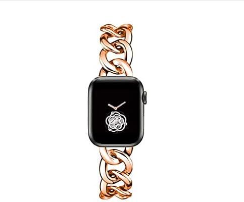 40mm Rose Gold Cool Chain Women Metal Bands for Apple Watch SE Series 5 Series6 38mm Man Replacem... | Amazon (US)