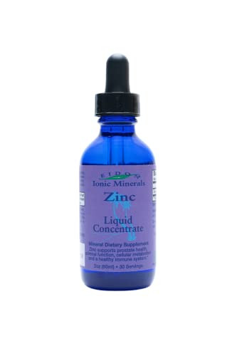 Eidon Ionic Minerals Liquid Zinc Concentrate - Ionic Zinc Supplement Drops for Adults and Kids, Support Immune System, Hair and Skin, Liver and Kidney Health, Relieves Stress - 2 oz | Amazon (US)