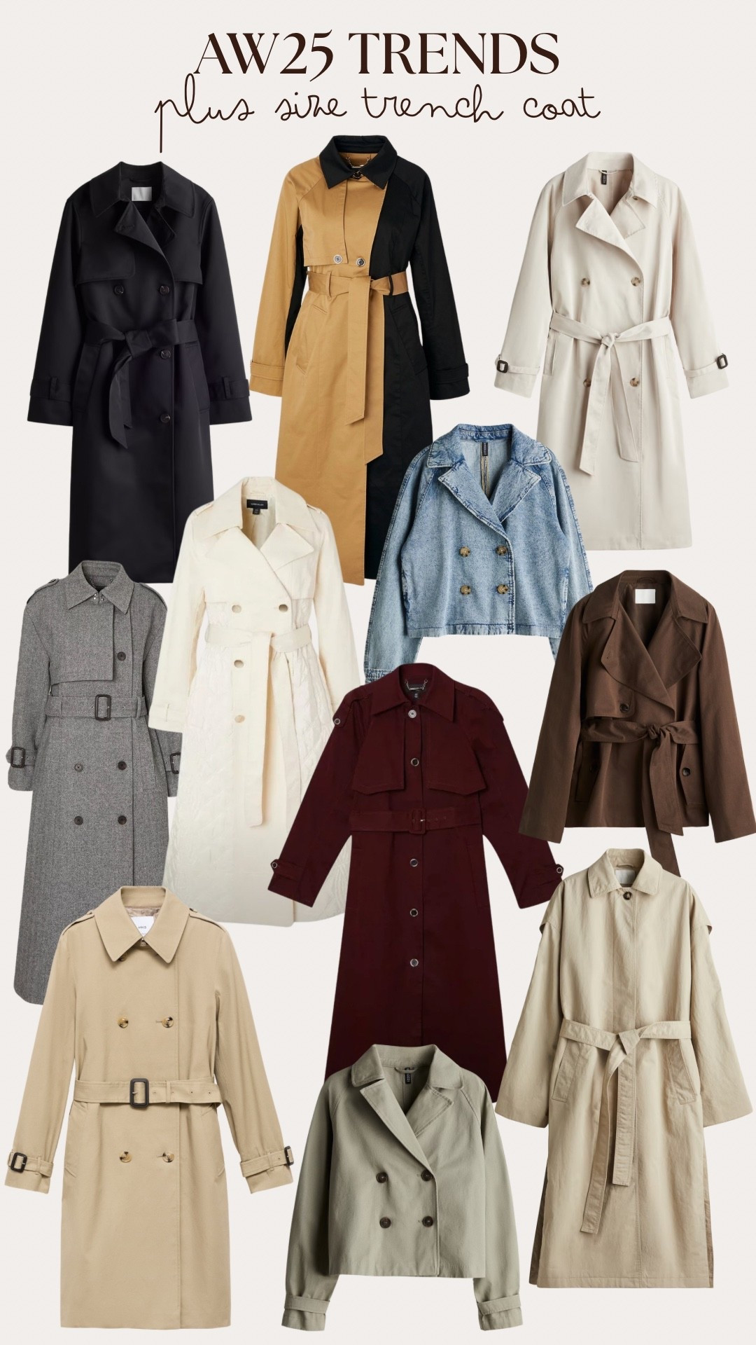 Plus Size Trench Coat Edit 🧥 

Coats Autumn Winter Curve Cropped Trench Coat Inspiration 

#LTKplussize #LTKautumn #LTKuk