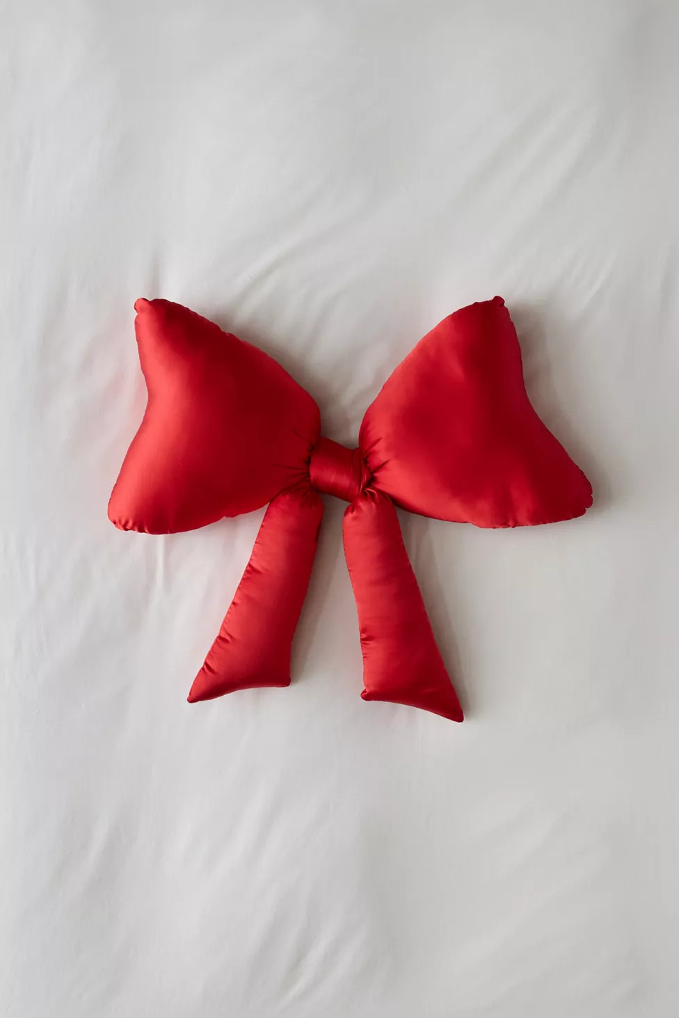 Big Bow Satin Throw Pillow | Urban Outfitters (US and RoW)