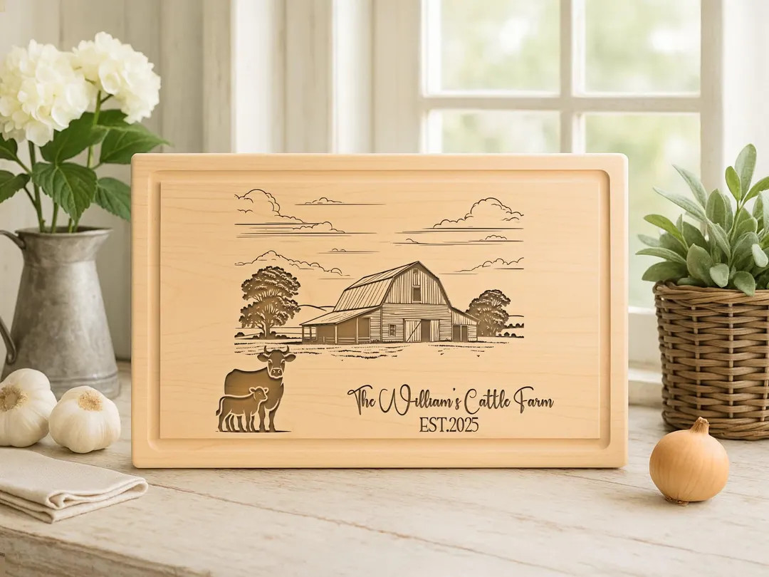 Personalized Barn Cutting Board: Custom Engraved Charcuterie Board - Etsy | Etsy (US)