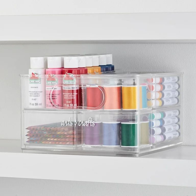 The Home Edit Clear Plastic Large Storage Bin | Walmart (US)