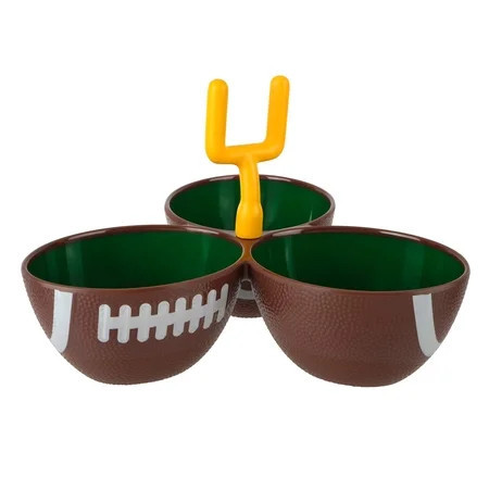 Melamine Football 3-Bowl Server by Celebrate It™ | Walmart (US)